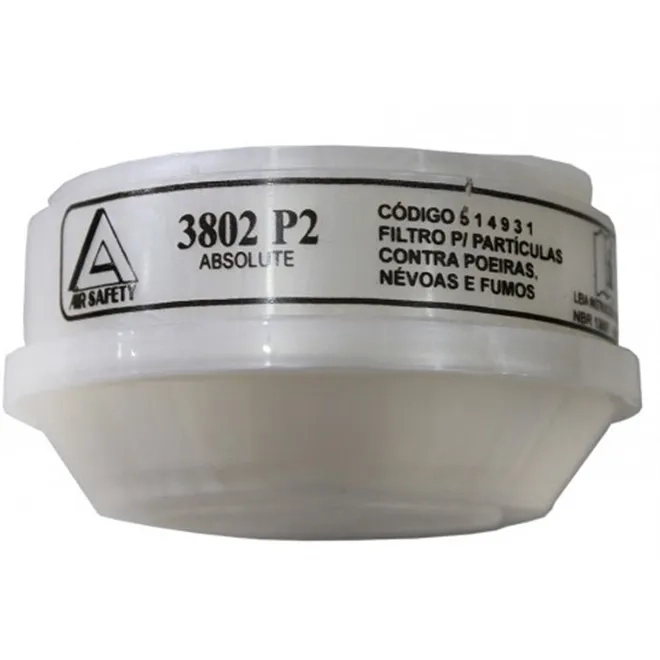 Filtro Químico 3802 Para Poeiras P2 Air Safety 514931