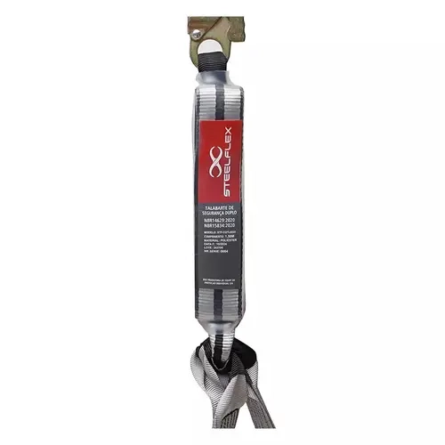 Talabarte em Y Steelflex STF-CQTL0235 – Dupla Proteção para Trabalho em Altura com Absorvedor de Energia