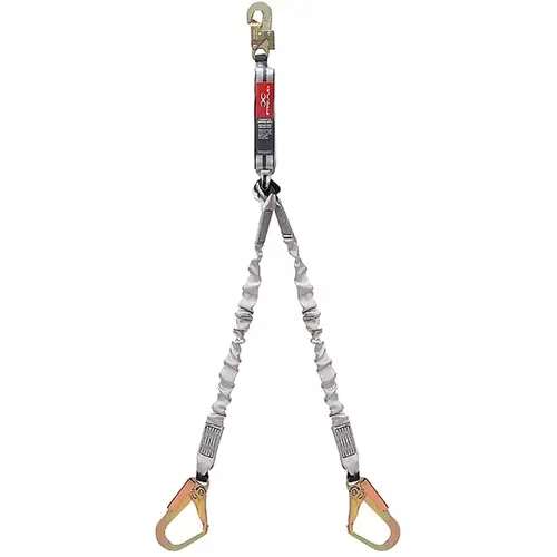 Talabarte em Y Steelflex STF-CQTL0235 – Dupla Proteção para Trabalho em Altura com Absorvedor de Energia