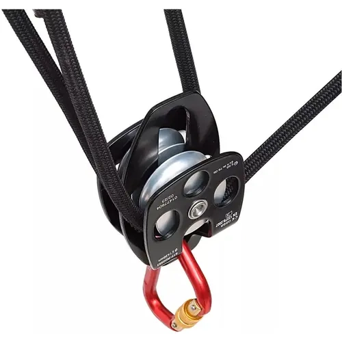 Polia com 2 Pontos de Ancoragem Steelflex STF RD0983 para Resgate e Altura