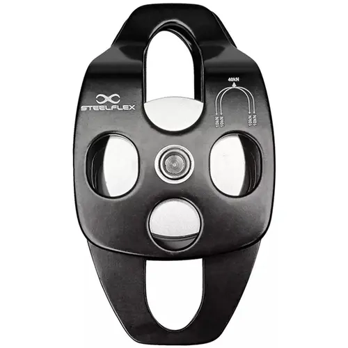 Polia com 2 Pontos de Ancoragem Steelflex STF RD0983 para Resgate e Altura