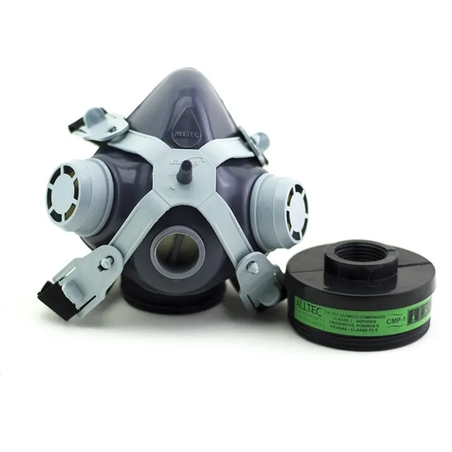 Máscara Alltec Com 1 Filtro CMP-1 Para Pintura Spray e Pesticidas