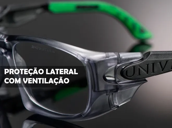 Óculos Univet 5X9 Tamanho Grande Permite Lentes de Grau CA 38095