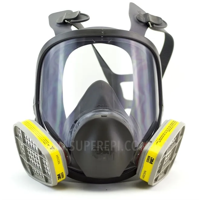 Máscara Facial Inteira 3m 6800 Com Cartuchos 6003 CA 7298
