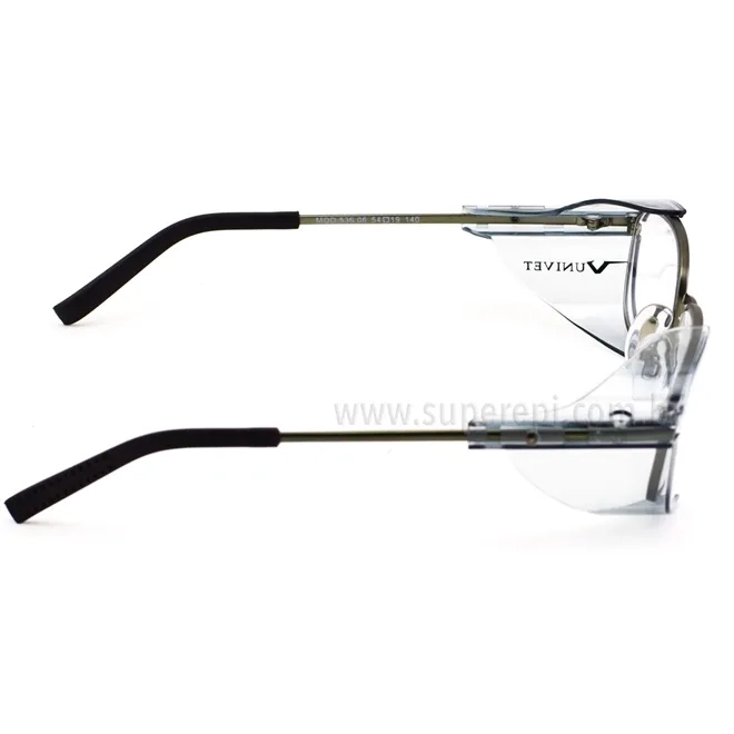 Óculos Univet 536 Proteção Lateral Permite Lentes Corretivas CA 39916