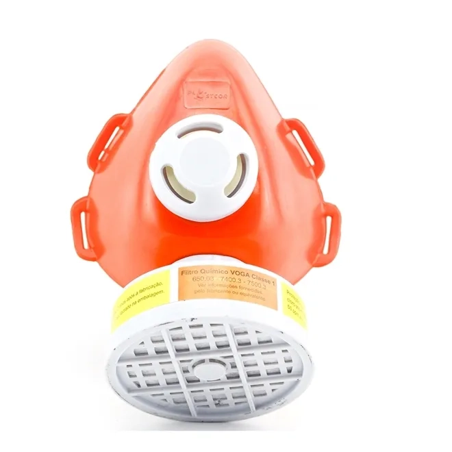 Respirador 1/4 Facial Plastcor Com 1 Filtro Incluso V0+Ga CA 39428