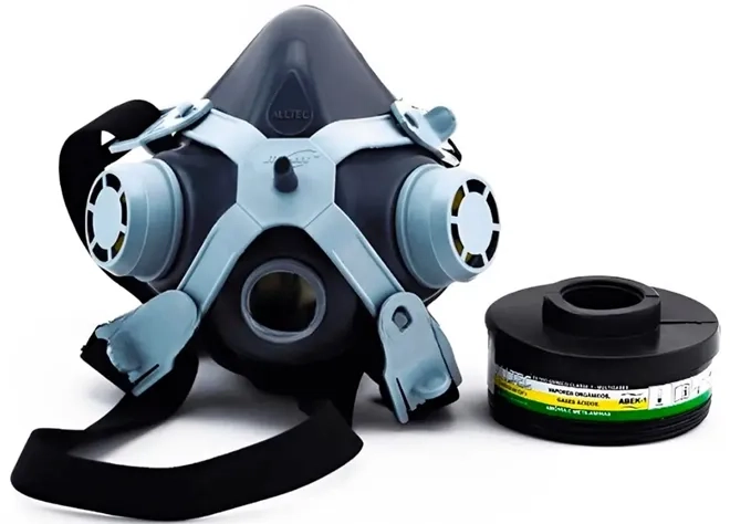 Respirador Alltec 2001 Com 1 Filtro Incluso Multigases Abek