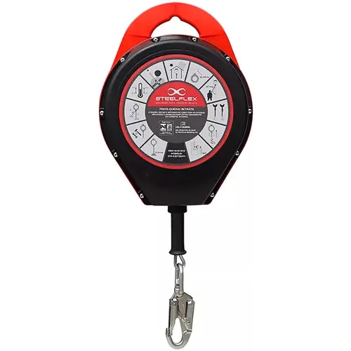 Trava-quedas Retrátil Com Cabo de Aço 20 metros Steelflex STF CQTQ0472