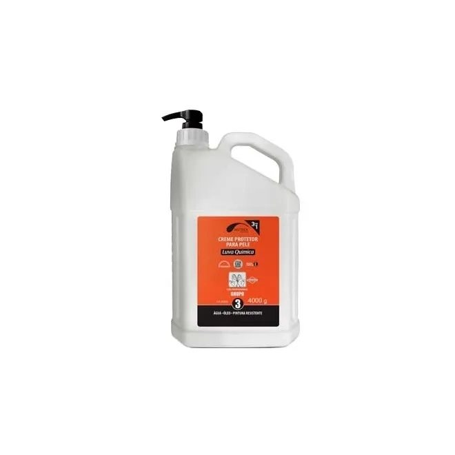 Creme Luva Química Nutriex Grupo 3 Especial Galão 4 KG Água - Óleo e Pintura CA 35339