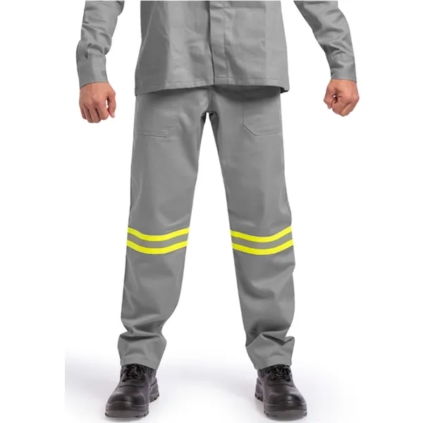 Calça Cinza Eletricista NR10 ATPV 11,0 Risco 2 Com Refletivo CA 41147