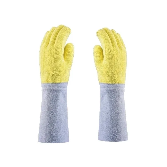 Luva Grafatex Aramida Com Punho de Raspa Promat 1522 40 CM