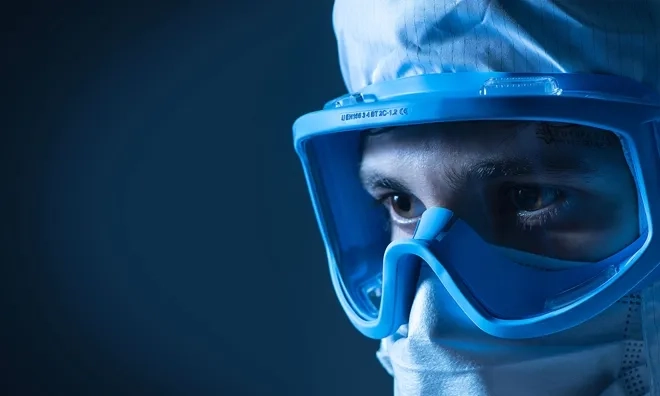 Óculos Univet 611 Sala Limpa Para Ambientes Controlados Antiembaçante 611.S4.30.01 CA 38057