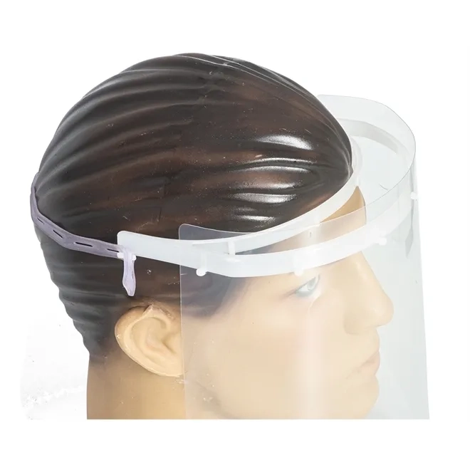 Protetor Facial Face Shield Com Tira de Regulagem Silicone Elástica