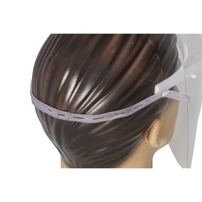 Protetor Facial Face Shield Com Tira de Regulagem Silicone Elástica