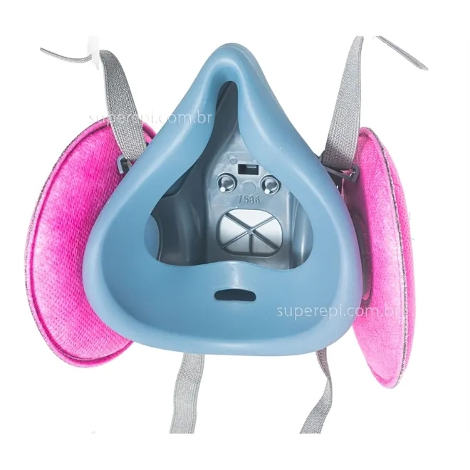 Respirador Reutilizável 3M 7500 Silicone Com 2 Filtros Inclusos 2097 P3 PFF3