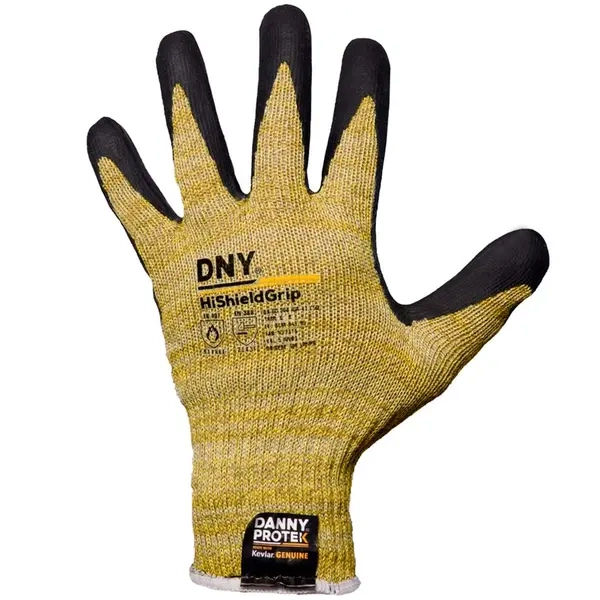 Luva Danny HiShieldGrip Kevlar® Peças Altamente Afiadas, Alto Nível de Pegada  DA-60500 CA 42750