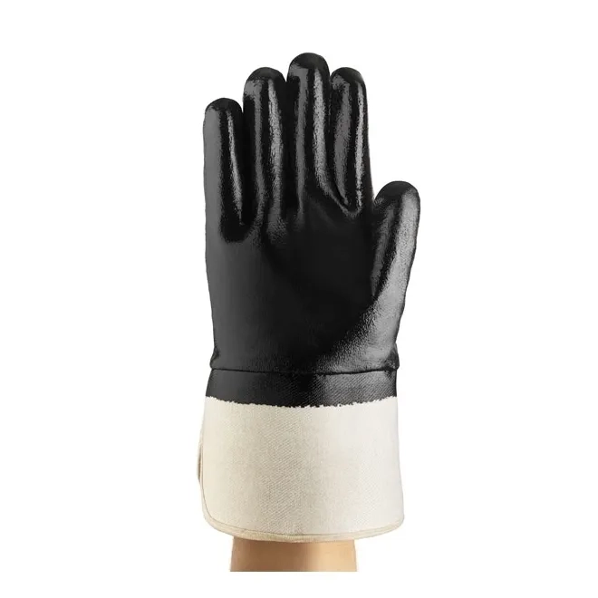 Luva Ansell EDGE® 48-500 Banho Nitrílico Total Para Trabalhos Pesados CA 40893