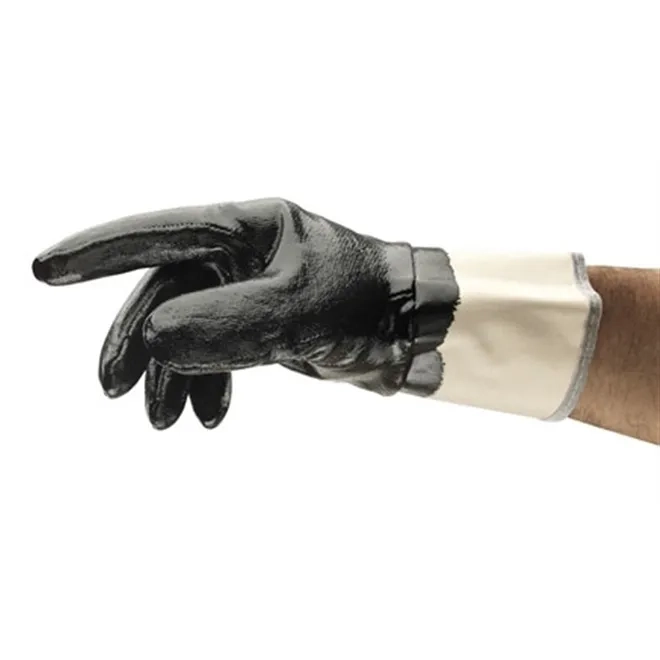 Luva Ansell EDGE® 48-500 Banho Nitrílico Total Para Trabalhos Pesados CA 40893
