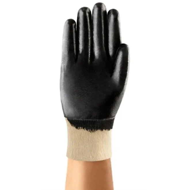 Luva Ansell Edge® 48-501 Banho Nitrílico 3/4 Repele óleos e líquidos CA 32719