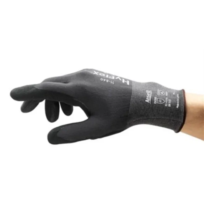 Luva Ansell HyFlex 11-840 Multiuso, Extrema Durabilidade e Confortável CA 33392