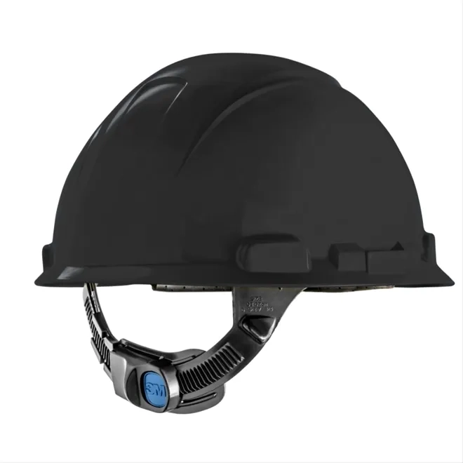 Capacete 3M H-700 Ajuste Fácil Preto Classe B Proteção Contra Choques Elétricos CA 29638