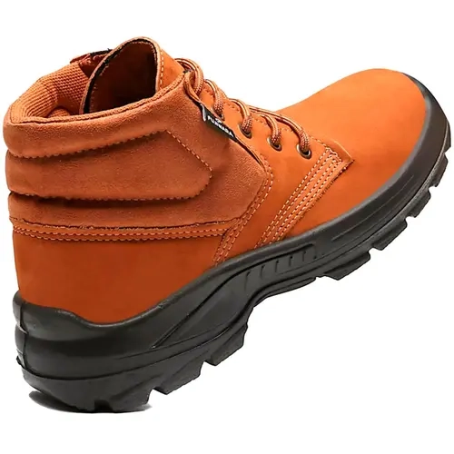 Bota de Segurança Nobuck Fujiwara FHB 4041FHBN4400LG Cor Castor Linha Gold Bico de Pvc CA 43698