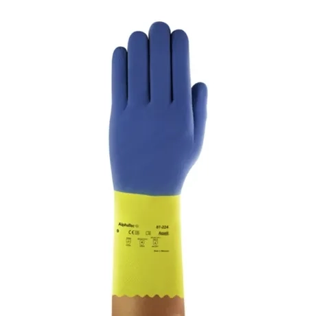 Luva Ansell AlphaTec 87-224 Em Látex com Neoprene Bicolor CA 12872