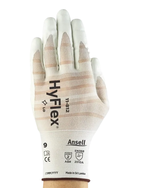 Luva Ansell Hyflex 11-812 Reduz Risco de Lesões em Máquinas Rotativas CA 43084