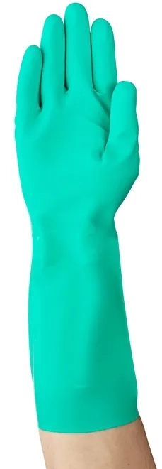 Luva de Proteção Nitrílica Ansell Alphatec Solvex 37-175 33Cm Com Alto Desempenho CA 12705
