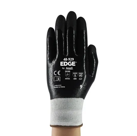 Luva de Proteção Ansell Edge 48-929 Anticorte e Impermeável á Peças Oleosas CA 42957