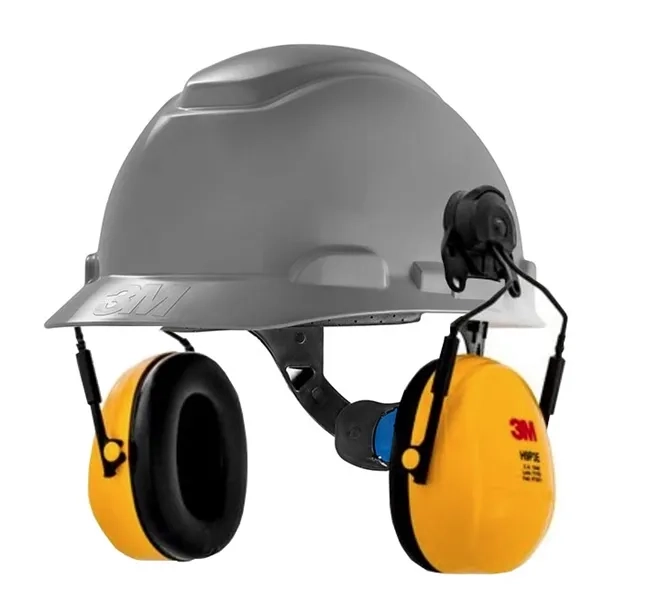 Capacete Ajuste Fácil H-700 3M + Abafador Peltor H9P3E Atenuação 19db CA 29702