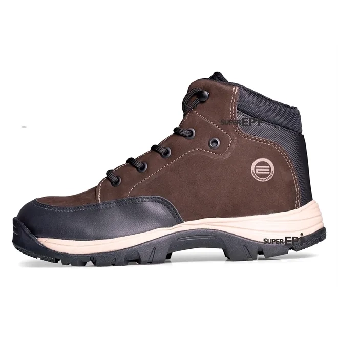 Bota de Segurança Estival Ocean Trail Nobuck Outdoor Marrom Bico de PVC Ca 40376