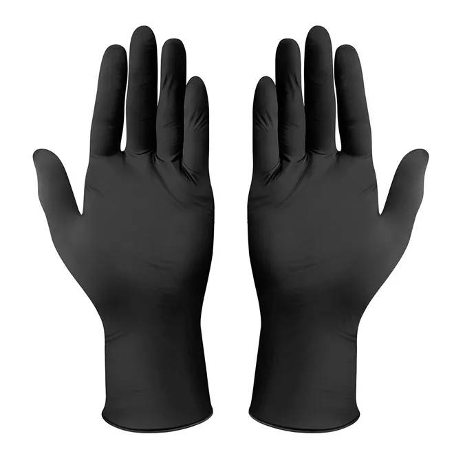 Luva Reutílizavel Em Látex Preta Sem Talco Ambidestra Caixa Com 50 Unidades Power Black Lalan CA 41945