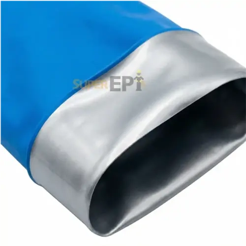 Luva Nitrisilver Danny Azul Nítrilica Com Forro Verniz Silver Antialérgica DA-36400 CA 43861
