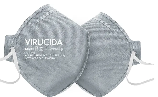 Máscara Respirátoria Alltec Mastt Protec Pff2 Sem Válvula Virucida CA 44305