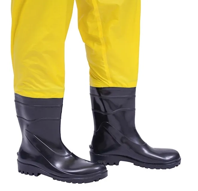 Macacão Impermeável Para Saneamento Com Botas e Luvas em Nylon e Pvc Vértice CA 43617
