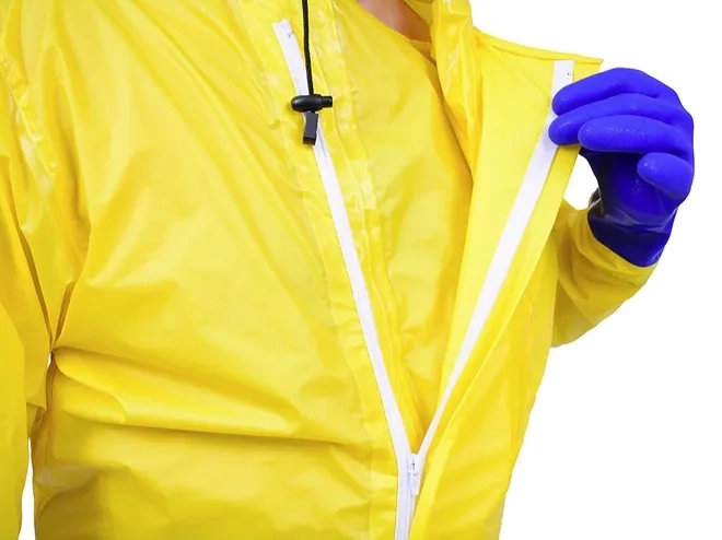 Macacão Impermeável Para Saneamento Com Botas e Luvas em Nylon e Pvc Vértice CA 43617