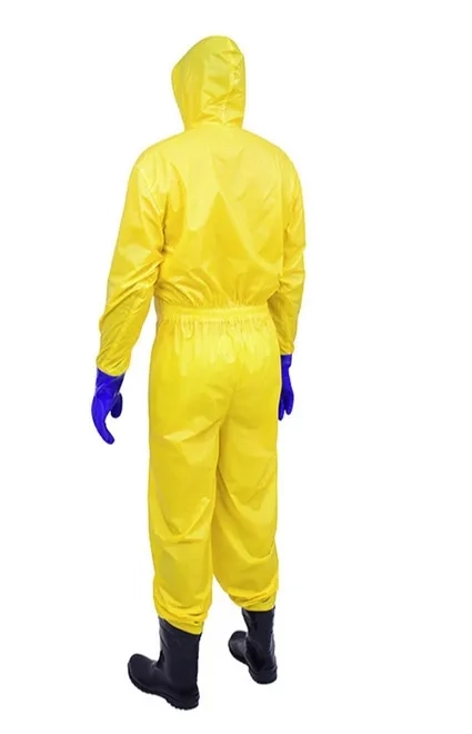 Macacão Impermeável Para Saneamento Com Botas e Luvas em Nylon e Pvc Vértice CA 43617