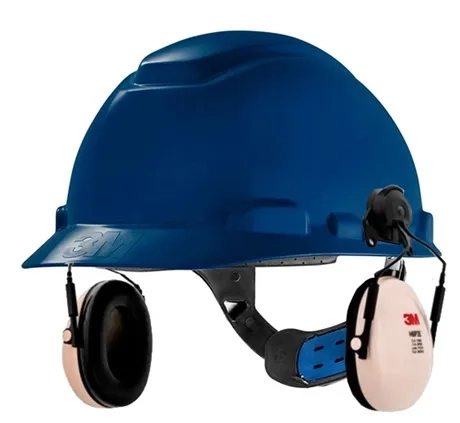 Capacete Ajuste Fácil H-700 Branco 3M + Abafador Peltor 3M H6P3E 17db CA 29706