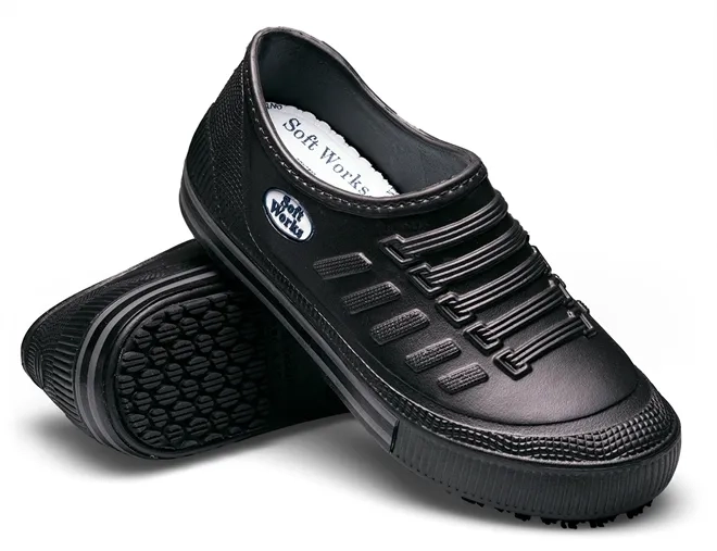 Sapatênis de Segurança BB81 Iate Soft Works Preto Com Faixas Claras Antiderrapante CA 43860