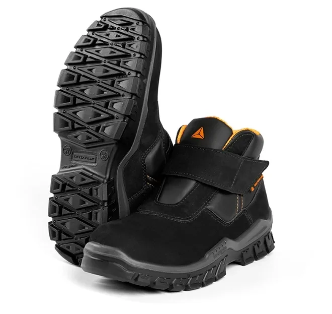 Bota Delta Plus Macaé Sb Src Couro e Velcro Impermeável Bico Composite CA 45509