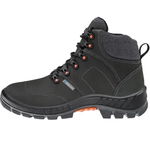Bota de Segurança em Couro Nobuck Marluvas 75BPR26-CLI-CNG-BP Bico de Pvc Grafite CA 39251
