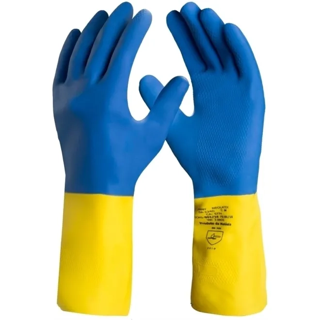 Luva NeoLátex DA-224D Danny Látex e Neoprene Com Reforço CA 5774 Caixa