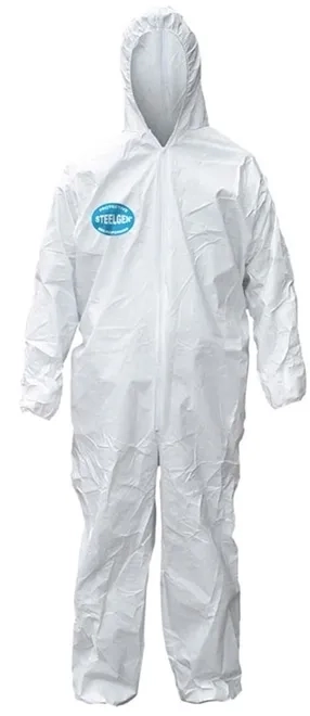 Macacão de Segurança Branco Danny SteelPro Proteção Química Vic-85111 CA 20662 - Caixa