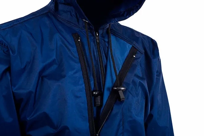 Capa de Chuva Vértice Linha Premium Azul Marinho em Nylon Fechamento Duplo CA 28728