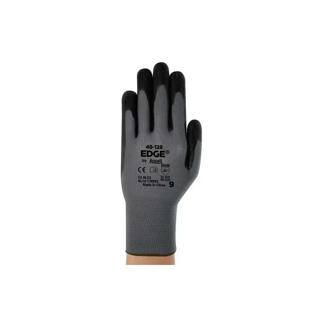 Luva Ansell EDGE 48-128 Nylon e Banho Nitrílico CA 38312 Caixa Atacado