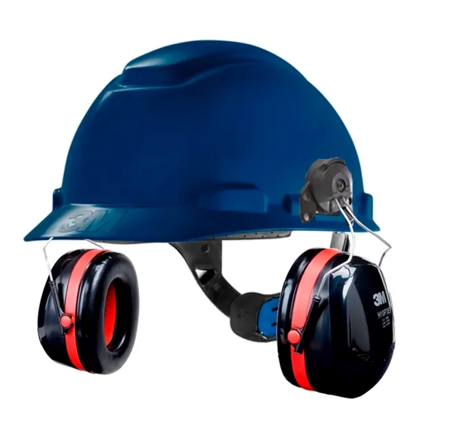 Kit 3M Capacete h-700 Ajuste Fácil + Abafador Peltor 3M H10P3E 22db CA 29705