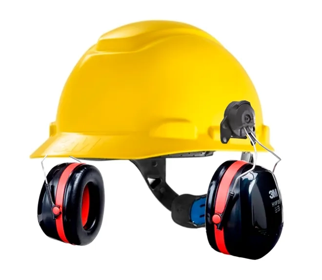 Kit 3M Capacete h-700 Ajuste Fácil + Abafador Peltor 3M H10P3E 22db CA 29705
