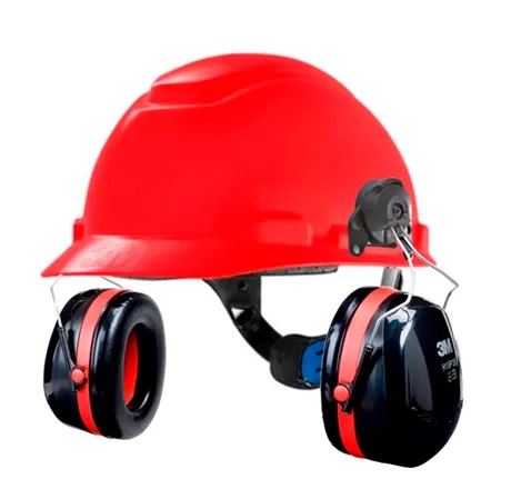 Kit 3M Capacete h-700 Ajuste Fácil + Abafador Peltor 3M H10P3E 22db CA 29705