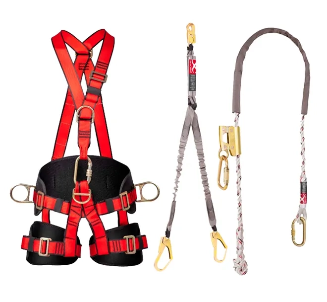 Kit Steelflex cinturão Telecom + Talabarte em Y + Talabarte de posicionamento